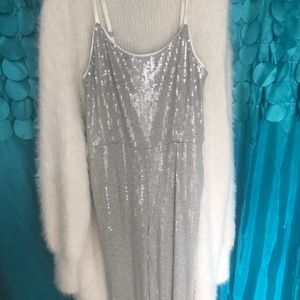 Silver sequence romper from Anthropologie!